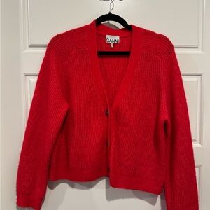 GANNI Red Women's Sweater